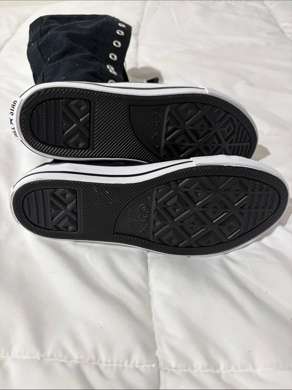Converse Black and White High-Top Kids Sneakers